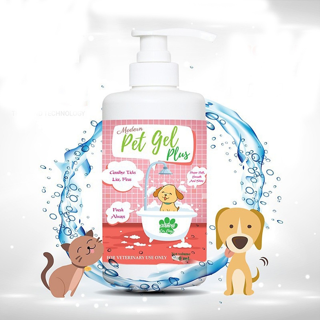 🛀🏾😻🧖🏻‍♀Sữa tắm trị ve rận cho chó mèo Pet Gel Plus 500ml🐶🐈🛁 Puppy  Pet Shop