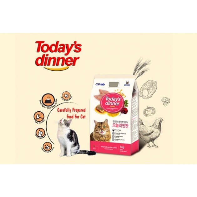Thức Ăn Hạt Cho Mèo Today's Dinner 1Kg túi hãng – Thị Trấn Thú Cưng - Pet  Shop