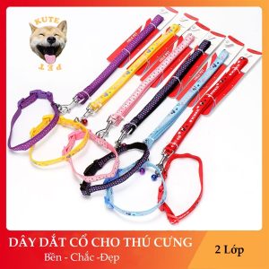Dây dắt cổ 2 lớp 1.5 cm